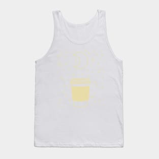 cute coffee night lineart Tank Top